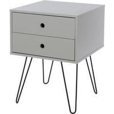Metal Bedside Tables Core Products Telford 2 Bedside Table
