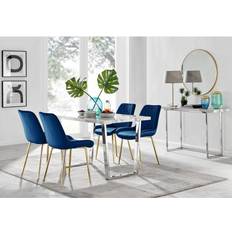 Furniturebox Navy Kylo Dining Set