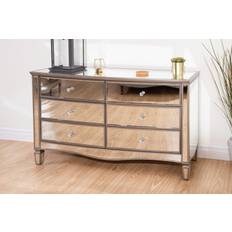 Silver Chest of Drawers Birlea Elysee 6 Wide Chest of Drawer