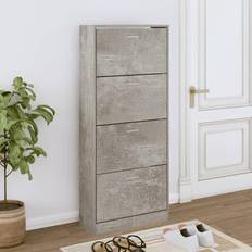 vidaXL Concrete grey Shoe Rack