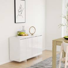 Skänk vit vidaXL Skänk vit högglans Sideboard