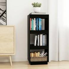 VidaXL Hylder vidaXL Rumdeler 40 x 35 x 103 cm Massivt Fyrretræ Sort Bogreol