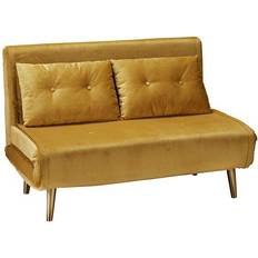 LPD Furniture Mustard Madison Velvet Bed-Beautiful Sofa