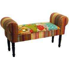 Watsons on the Web Patchwork Shabby Chic Seating Stool