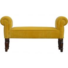 Yellow Settee Benches Artisan Artisan Solid Mango Settee Bench