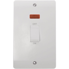 Click Mode 45A DP Switch 2 Gang Upright Neon