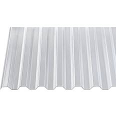 Fliesen Gutta Gutta Polycarbonat-Wellplatte Trapez 76/18 300 x 95 cm 1,4 mm klar