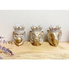 Yellow Candle Holders Inspire Home Decor Set of 3 Animal Head Candle Holder 2pcs