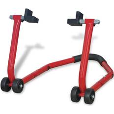 vidaXL Cavalletto Posteriore Paddock per Moto Rosso