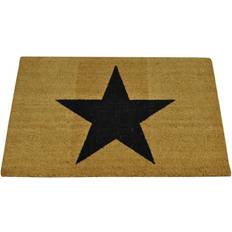 Selections Large Charcoal Star Coir Doormat