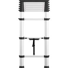 Cosco SmartClose 8.5-ft Telescopic Ladder 300 lb. Weight Capacity ANSI Type 1A Rating Aluminum 12 ft Reach Height