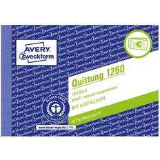 Kalender & Notizblöcke AVERY Zweckform Quittung, MwSt. separat ausgewiesen Formularbuch 1250