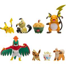 Bästa Actionfigurer Jazwares Pokemon Pikachu, Eevee, Appletun, Growlithe, Multipack 8 Pack