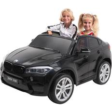 Lenkrad Elektrische Kinderfahrzeuge Kinder-Elektroauto BMW X6M F16 XXL Zweisitzer Lizenziert Schwarz