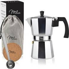 Espressokocher silber, 6 Tassen