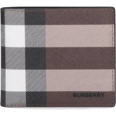 Wallets & Key Holders Burberry Check Billfold Wallet - Dark Birch Brown