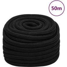 vidaXL Arbeitsseil Schwarz 25 mm 50 m Polyester