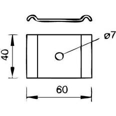 Cheap Letterbox Posts OBO Bettermann 50 Stk Klemmstück GKS 50 07 FT