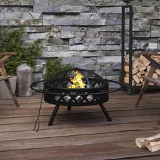 Hogueras vidaXL Brasero Con Atizador Acero XXL 70 cm