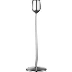 Gense Dorotea Candle Holder 23.5 cm Polished Steel Candlestick