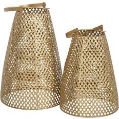 Lanterns BigBuy Home Kerzenschale Gold 20 X Laterne