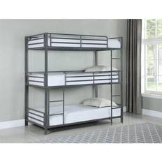 Beds & Mattresses Coaster Maynard Collection 422670 Triple Twin Bunk Bed