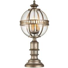 Lampade da cancello Elstead Lighting Halleron Sockelleuchte Brünierte Bronze 3xE14 305 mm Dimmbar Lampada da cancello