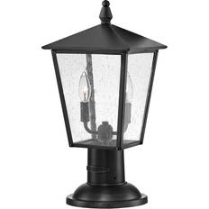 Lampade da cancello Elstead Lighting Huntersfield Sockelleuchte Schwarz 2xE14 IP44 229 mm Dimmbar Lampada da cancello