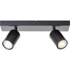 Brilliant Faretto Da Soffitto Jello 32 cm Nero A 2 Luci Metallo - Nero Opaco Plafoniera