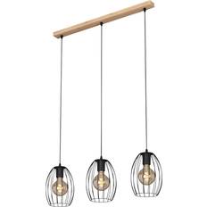 Briloner Waktu Vintage black/wood Pendant Lamp