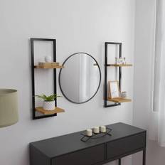 vidaXL 25 ¡Á Wall Shelf 2pcs