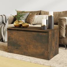 vidaXL Coffre de Rangement Boîte Table 84 x 42 x 46 cm Bois d'Ingénierie Armoire