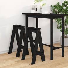 VidaXL Schwarz Sitzhocker vidaXL 2 Sitzhocker 40cm