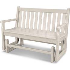 Beige Outdoor Sofas & Benches Polywood Traditional 48-inch Garden Bench