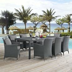 Dining Outdoor Lounge Sets modway Sojourn Outdoor Lounge Set