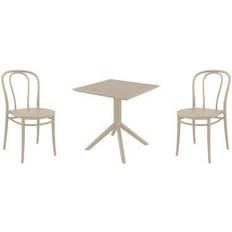 2 person dining set Manon Square 2 Patio Dining Set