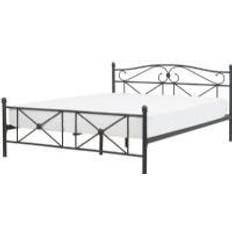 Beliani Metal Bed 160 Black RODEZ Sängram