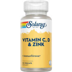 Solaray Vitamin C, D & Zink 30 st