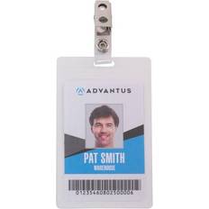 Clipboards & Display Stands Advantus Strap Clip Self-laminating Badge Holders Support