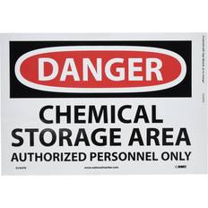 Black Workplace Signs NMC Marker Danger Labels- Chemical