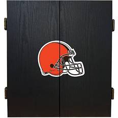 Darts Imperial Cleveland Browns Fans Choice Dartboard Cabinet