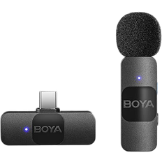 Boya Microphones Boya BY-V10 Microphone cravate sans fil Android USB-C Noir