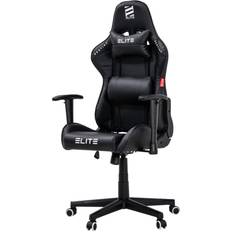 Gaming-Stühle Elite Gaming-Stuhl DESTINY, Rücken- & Nackenkissen, Wippmechanik, bis 170kg, Sitzhöhe 45-55, MG200 Schwarz