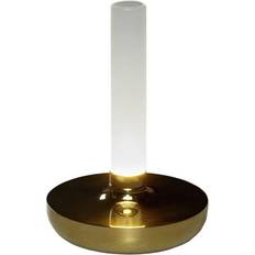 G Lampes de table Konstsmide Biarritz Akku Tischleuchte IP54 Goldfarben Dimmbar 1800/3000/4000K Lampe de table