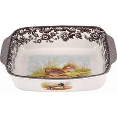 With Handles Serving Dishes Spode Woodland Rabbit/Quail Rectangular Handled Serving Dish