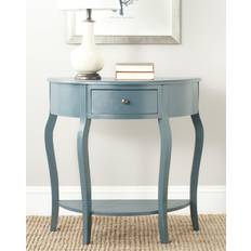 Turquoise Tables Safavieh AMH6569C Jan Demilune Console Table