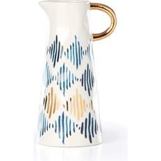 Pitchers Lenox Blue Bay Medium In White Pitcher