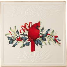 Dishwasher Safe Trivets Lenox Winter Greetings Embossed Square Trivet