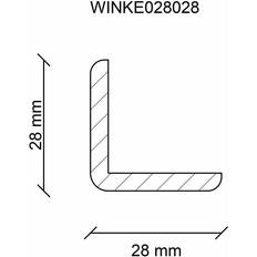 Platten Neuhofer Winkelleiste 100 cm 28 x 28 mm Fichte/Kiefer