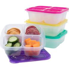 EasyLunchboxes Bento Snack Boxes 4-Compartment